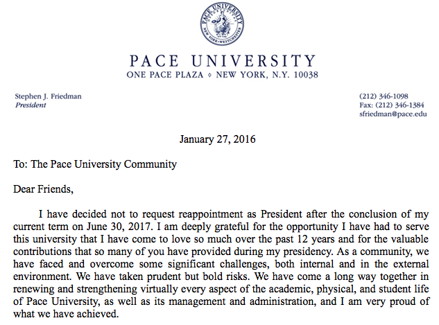 President+Friedman+sent+an+email+to+the+entire+Pace+community.