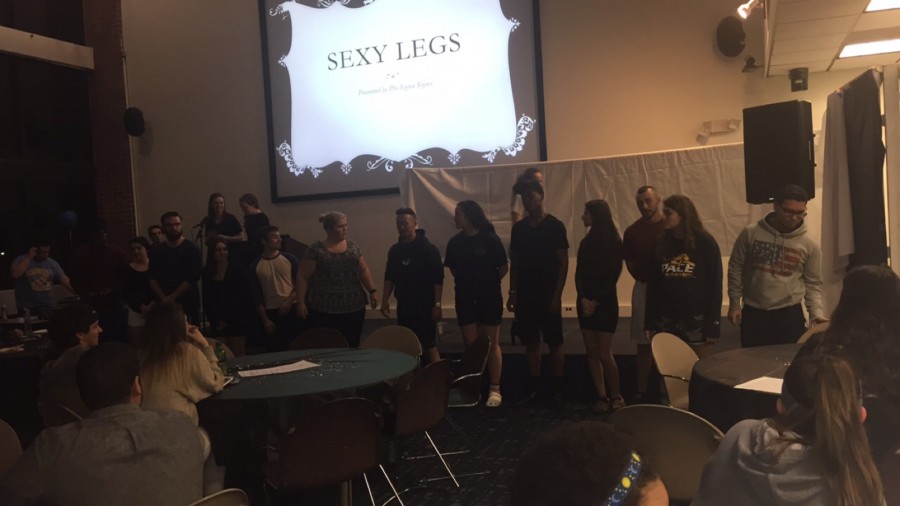 The contestants fully exposed after showing off their sexy legs. 