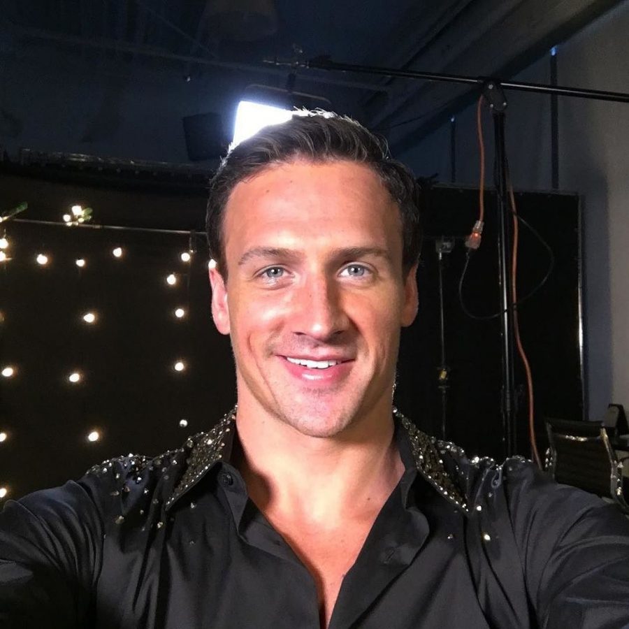 Ryan Lochte on the Set of Dancing With the Stars 
(Photo via Ryan Lochte Twitter Page)