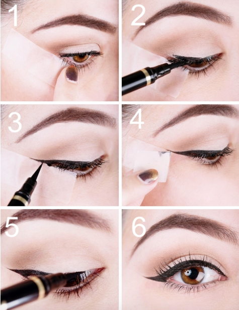 How To Get The Perfect Winged Eyeliner With Tape – rolisweet