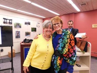 Dr. Susan Maxam (right) credits Dr. Ellen Mandel (left) with not only curing her from cancer, but aiding her as a friend and a person ever since they first met in 2000. Photo by James Miranda/The Pace Chronicle.