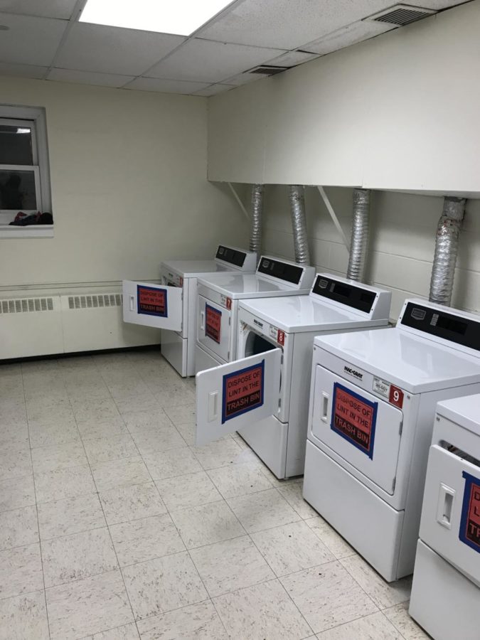 The 5 lonely dryers in Martin Halls Laundry Room