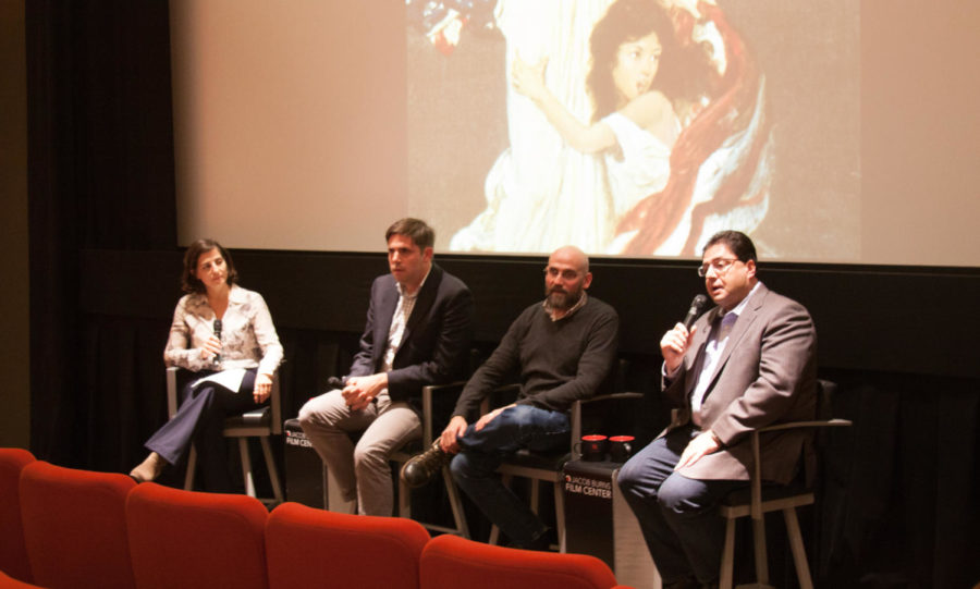A panel gathered at The Jacob Burns Film Center to discuss the Armenian Genocide. Photo by Jack Fozard