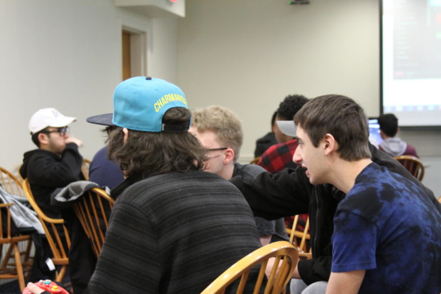 Students at game night. Photo by Jack Fozard