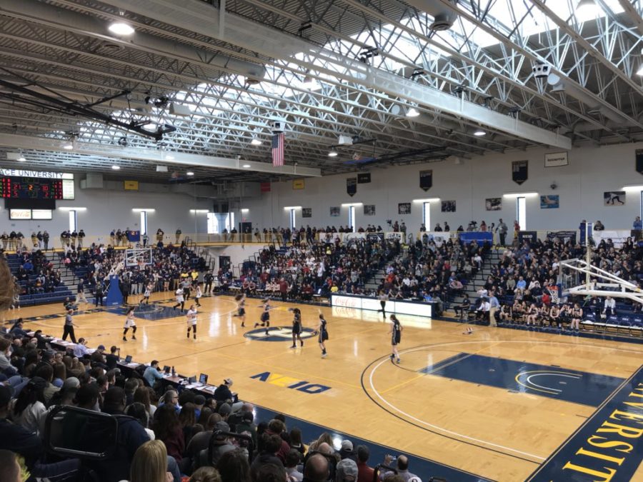 The Goldstein Fitness Center was a full house for the Section 1 Basketball championship games over the weekend. Photo Courtesy of Kwadar Ray. 