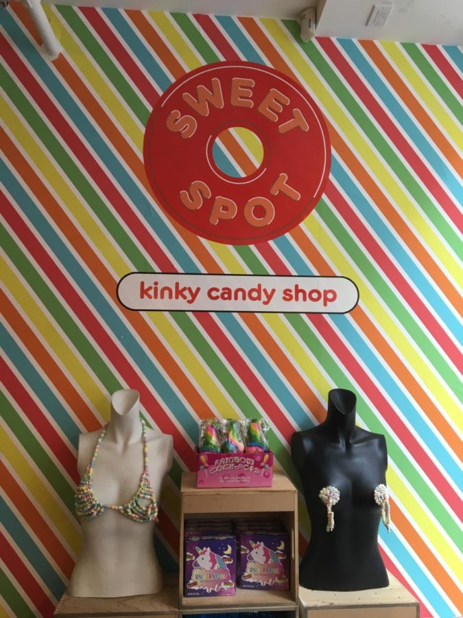 The Kinky Candy Shop was just one of the many displays at the Museum of Sex first-year students got to see this past Saturday. Photo by Emma Petras.