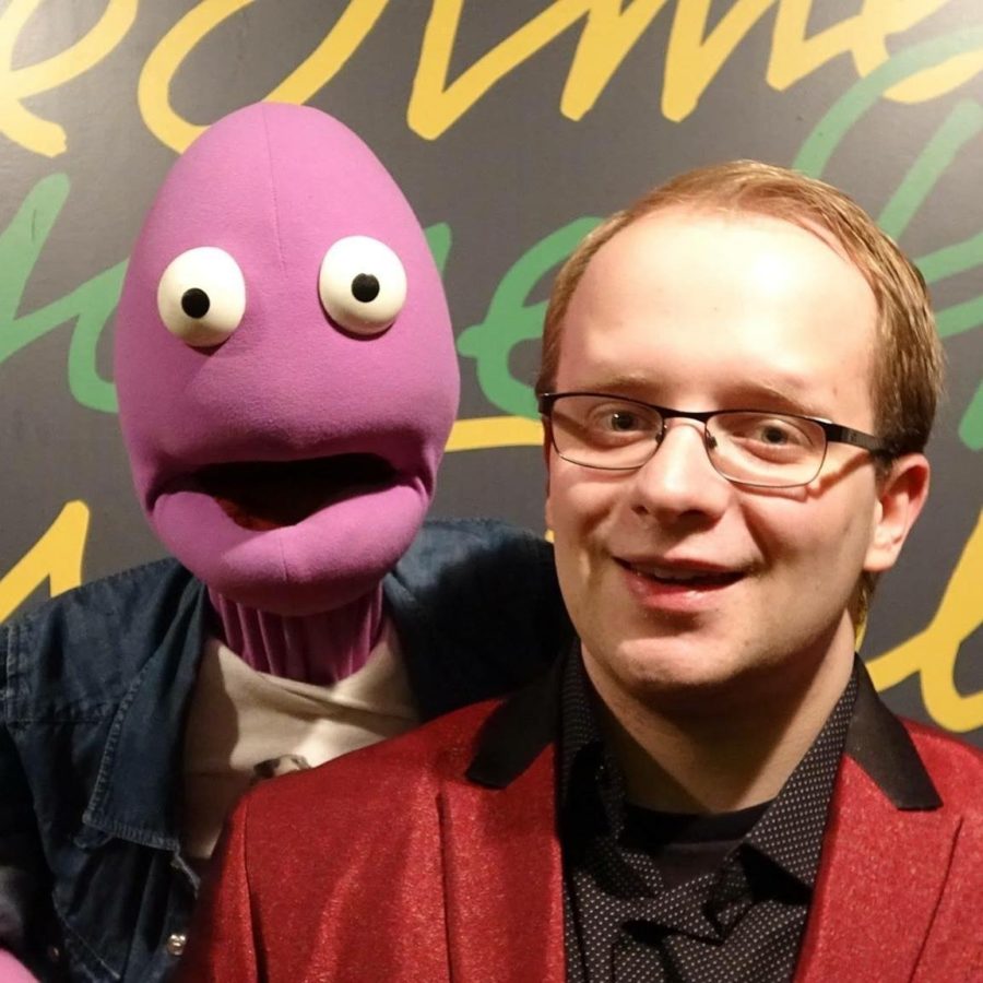 Matthew Baileys ventriloquism led him to the talk show world. 