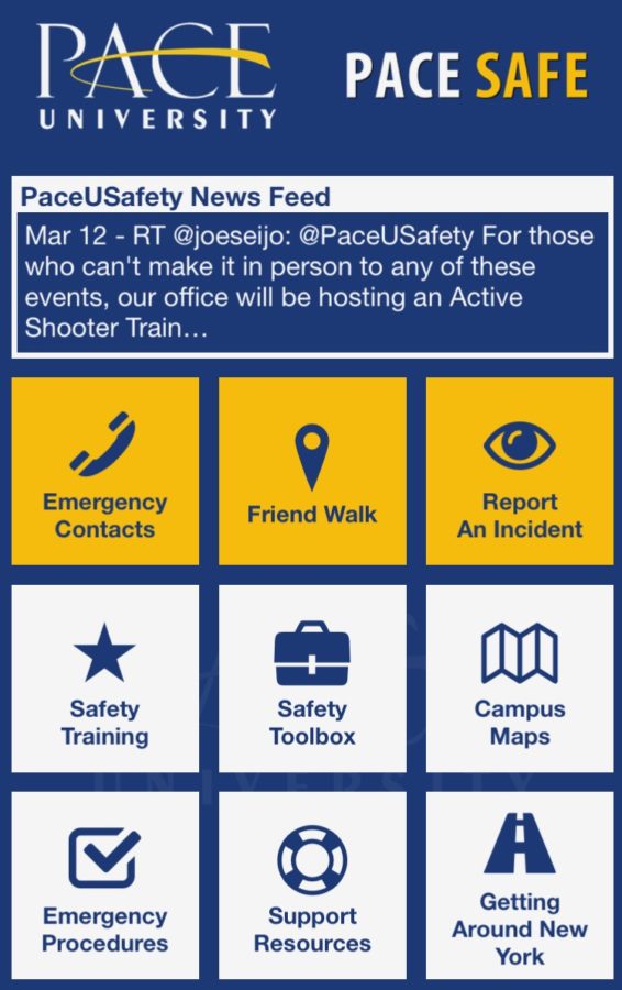 An inside look at some of the features that are available on the Pace Safe app homepage. 