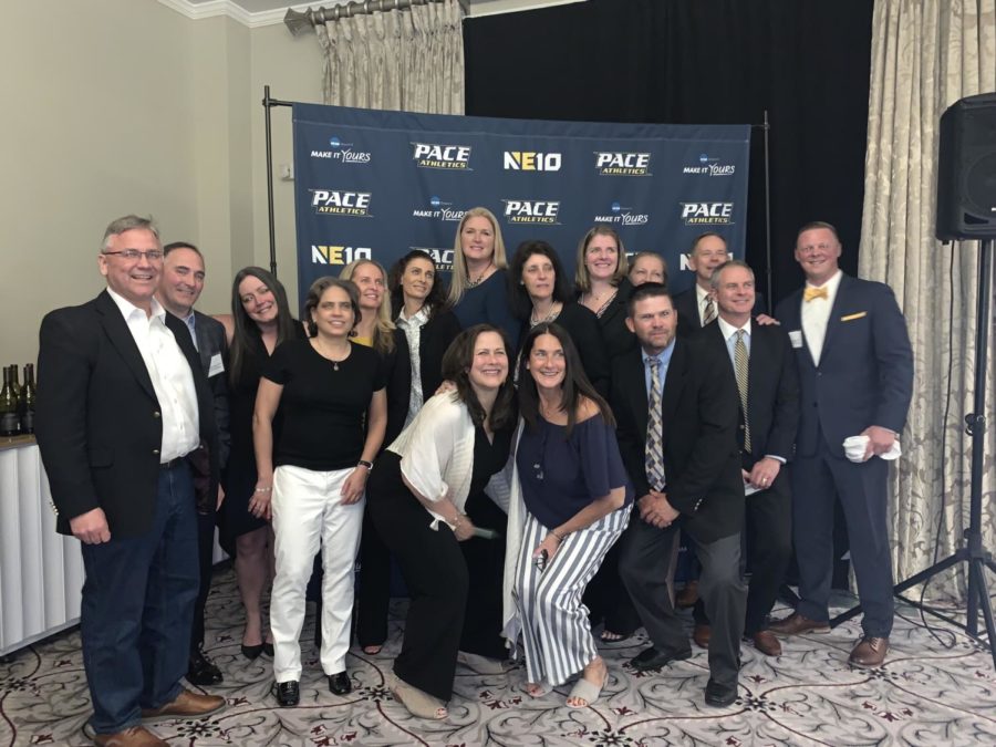 The Hall of Fame class of 2019 celebrate alongside the Pace Athletics community of past and present.