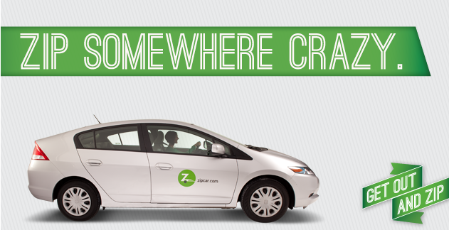 Zipcar advertisement. Photo courtesy of google. 