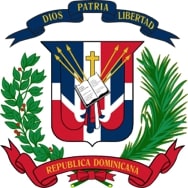 The coat of arms for the Dominican Republic, and the unofficial logo for the Dominican Student Association at Pace