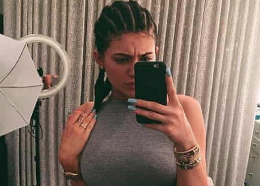 The youngest of the Jenner/Kardashian sisters received backlash for posting this picture of her wearing cornrows.