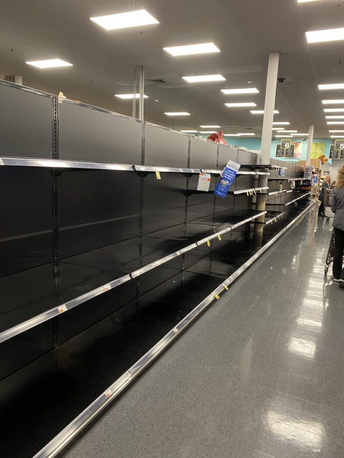 Grocery retailers across the country are being hit with panic-buyers.