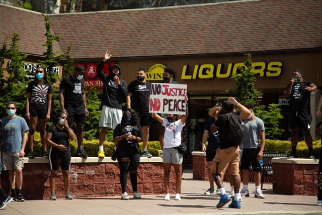 Pace students during a protest in August in Pleasantville, N.Y. 