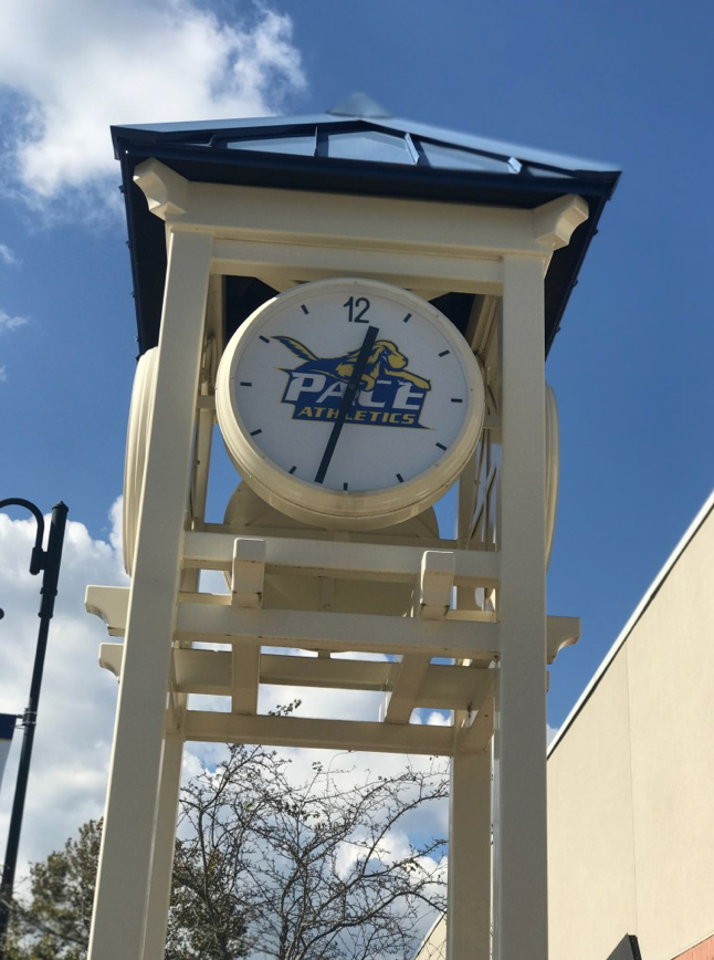 The clocktower has stood outside of GCF for 8 years, but is it enough?