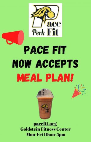 As of December 6, 2021, Pace Fit merged with Pace Perk and is now accepting meal plan. Students will no longer have to use Flex dollars to pay for their Fit orders. 