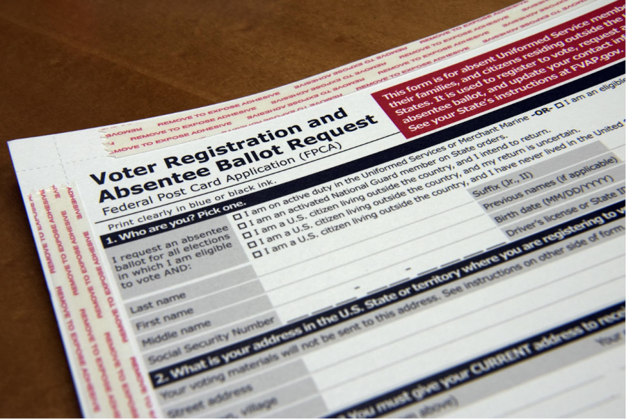 Voter Registration Ballot sits ready to be filled out (Courtesy, Google Photos)
