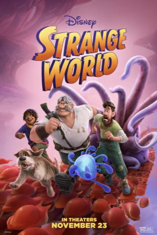 Promotional poster for Strange World/Disney.