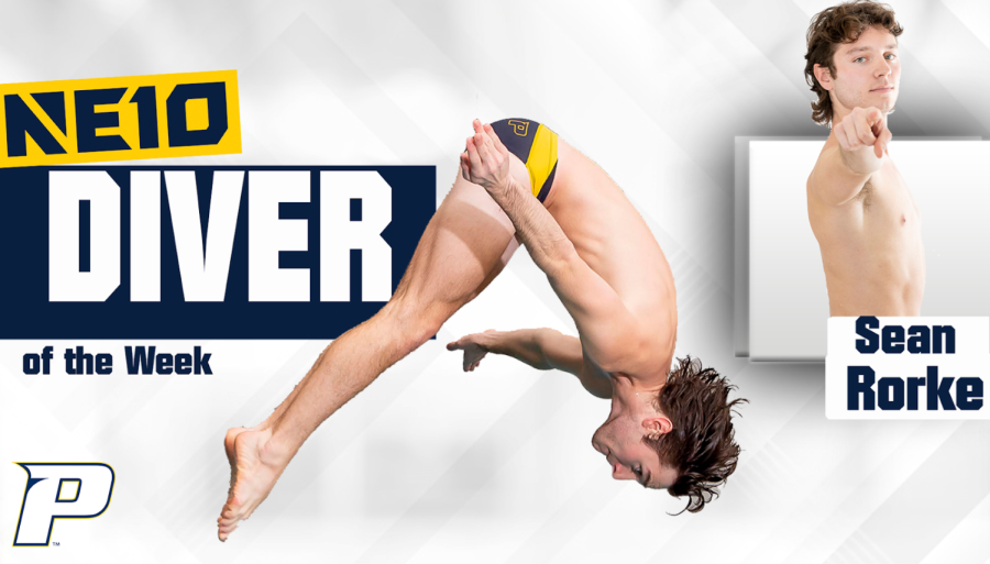 Sean Rorke was named NE10’s Diver of the Week for the week of October 25th. (Pace University Athletics NE10)
