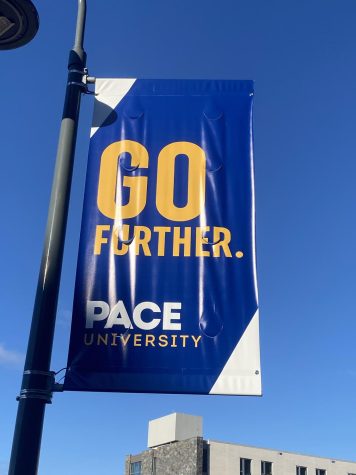 Go Further Sign on Pace Pleasantville Campus. Photo/Leanna Ward