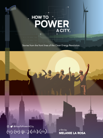 How To Power A City official poster, designed by Pace Alumnus Sydney Krantz.