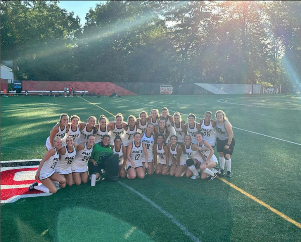 Pace Field Hockey after their upset of top ranked East Stroudsburg University(pacefieldhockey/IG)
