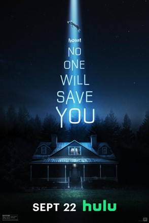 Official release poster for "No One Will Save You" (20th Century Studios/Hulu)