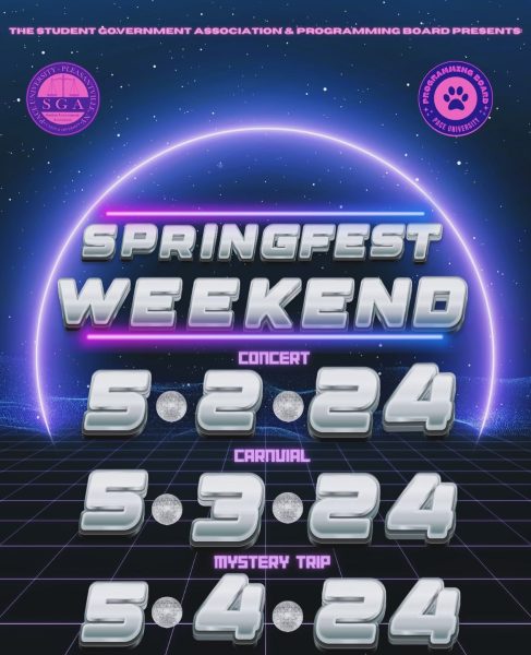 Programming Board x SGA Spring Fest poster.
