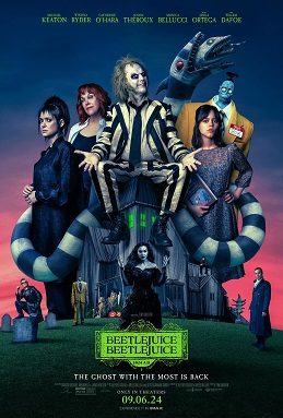 Official Movie Poster for Beetlejuice Beetlejuice. Courtesy of Warner Bros.