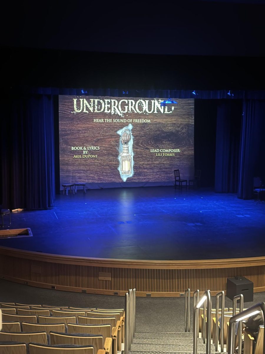 The stage of Underground prior to showtime.