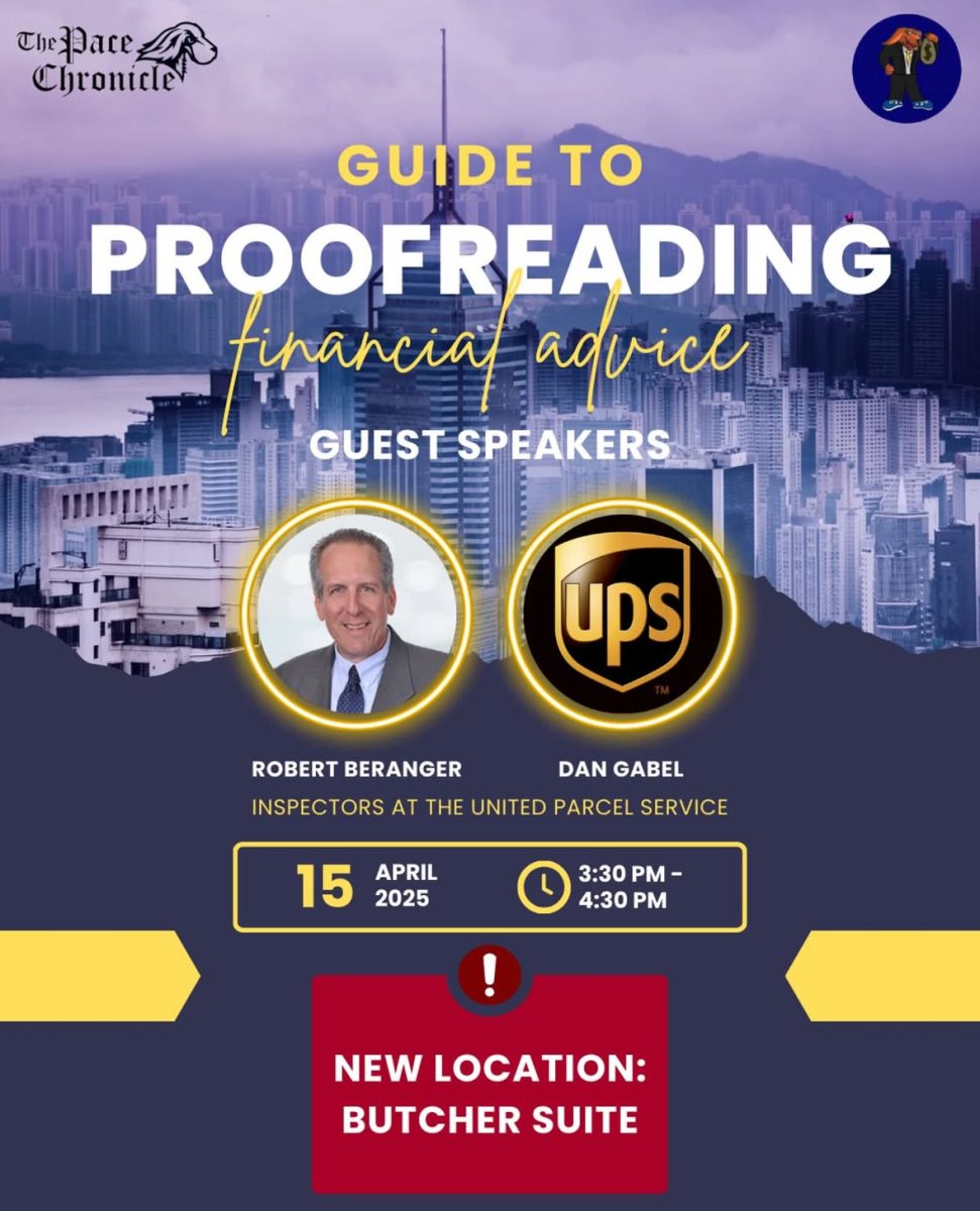 The Pace Chronicle x Investment Club Hosts "Guide to Proofreading: Financial Advice."