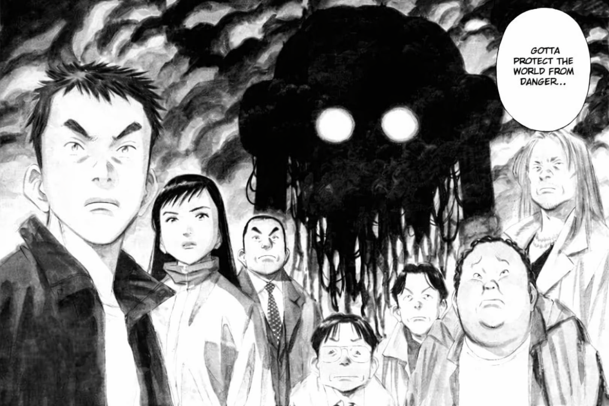 Official artwork from the 20th Century Boyd Manga (Naoki Urasawa)